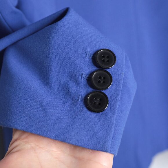 Nine West Blue Blazer Jacket Office Workwear Business Single Breasted Lined Sz 8 - Picture 6 of 10